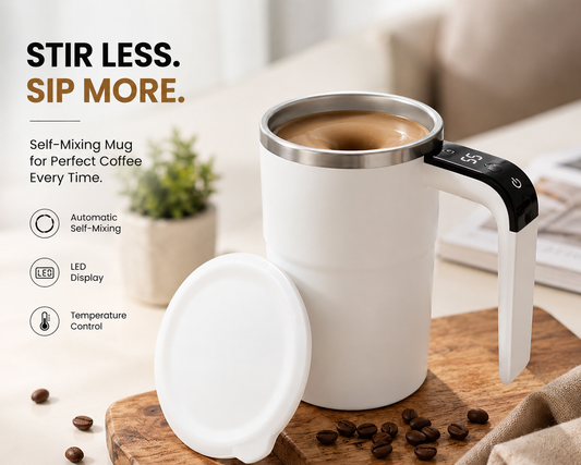 Kulora™ Magic Cup – Rechargeable Automatic Magnetic Stirring Mug